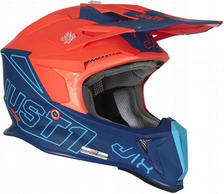 Kask motocyklowy Just1 J32 Kids Vertigo Blue-Fluo Orange