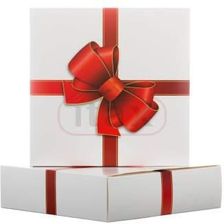 Zdjęcie Itax Pudełko Na Prezenty Białe Z Nadrukiem Czerwona Kokarda 218X60X218Mm (210_20220909150236) - Mrocza