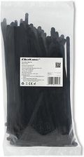 Opaski zaciskowe wielorazowego użytku trytytki odpinane 7.2x200mm 100 szt. czarne