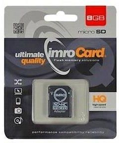 Karta Pamięci IMRO Micro SDHC 8GB Czarny (KARP000013)