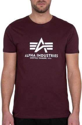 Koszulka Alpha Industries Basic 100501 21 - Bordowa