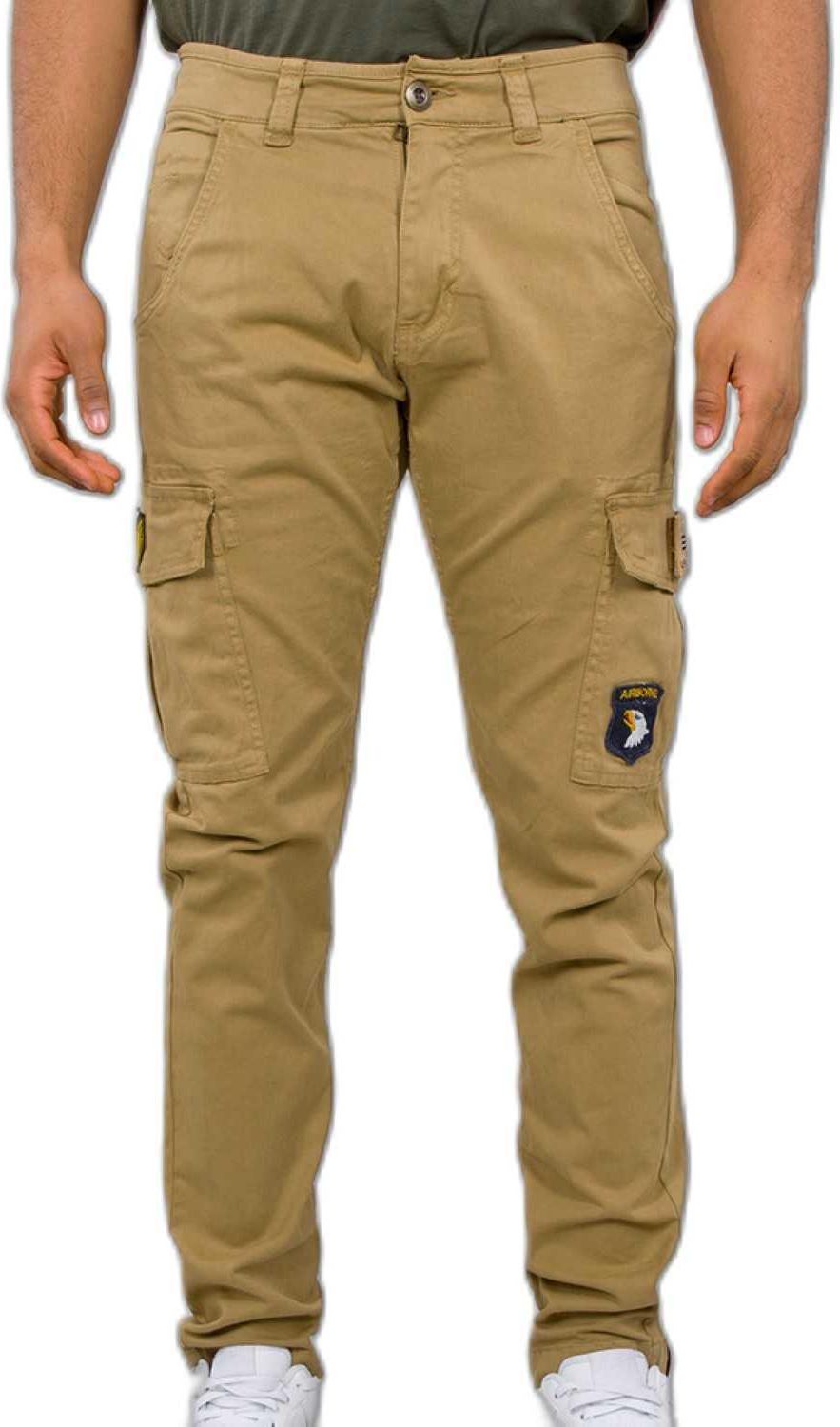 Pantalones Alpha Industries Petrol Patch Para Hombre - Color Oliva, Talla 33, Estilo Casual Con Parches