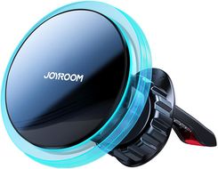 Joyroom samochodowy uchwyt magnetyczny bezprzewodowa indukcyjna ładowarka Qi 15W na kratkę nawiewu srebrny (JR-ZS291)