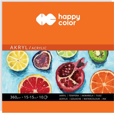 Happy Color Blok Do Akrylu Art 15X15 10 Ark. 360G