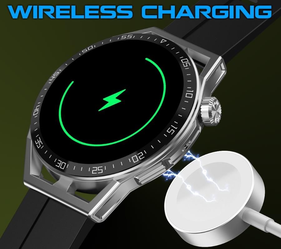 Moretti Smartwatch Rubicon Rnce88 Srebrny Czarny Silikon I - zdjęcie 6 Moretti Smartwatch Rubicon Rnce88 Srebrny Czarny Silikon I