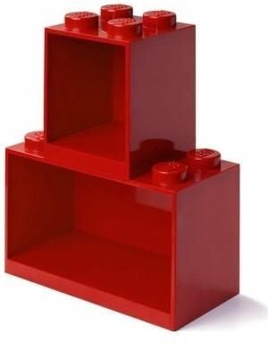 Lego Brick 4 & 8 Zestaw Półek 2 Szt. Czerwony