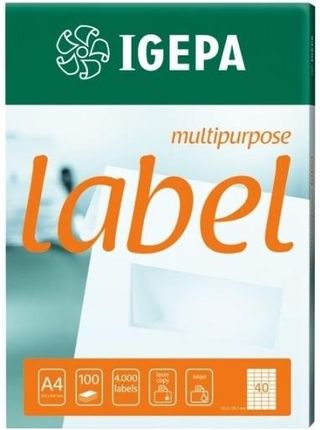 Etykieta Samoprzylepna Igepa Label Multipurpose A4 Biały 70Mm X 42