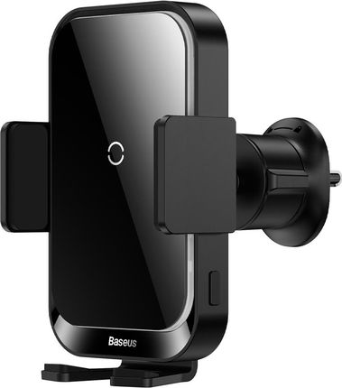 Baseus Halo uchwyt samochodowy do telefonu z ładowarką indukcyjną 15W na kartkę czarny (SUDD000001)