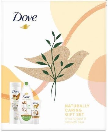 Unilever Dove Zestaw Prezentowy Naturally Caring (Krem Do Rąk 75Ml+Żel Pod Prysznic 225Ml+Balsam Do Ciała 250Ml)