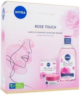 Zestaw Nivea Rose Touch Care & Cleansing Skincare Regime Żel-krem do twarzy na dzień 50 ml + woda micelarna 400 ml