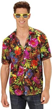 Widmann Koszula Hawajska Czarna W Kwiaty 47007I