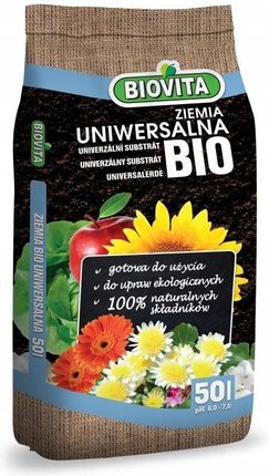 Gotowe Podłoże Bio Ziemia Uniwersalna Biovita 50L