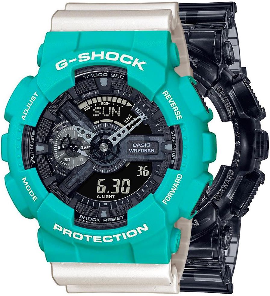Casio GSHOCK SET GA110SKE8AER + BEZEL 10410475 + PASEK 10395227