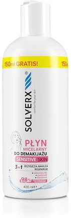 Solverx Sensitive Skin For Women Płyn Micelarny Do Demakijażu 3w1 400ml