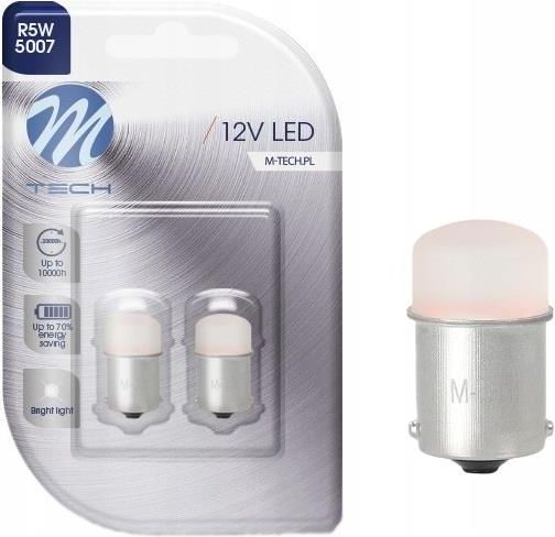Lot De 2 Ampoules LED M-Tech LB085 - Blanc - 12V - Type C5W 36mm - 8 SMD - Pour Véhicule - 11