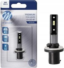 M-Tech Żarówka 880 H27 Led 6X1616Smd Biała Lb508W