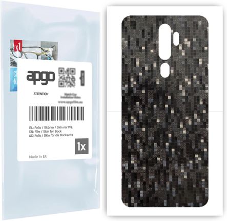 FOLIA NA TYŁ CARBON PIXEL CZARNY DO OPPO A5 (2020)
