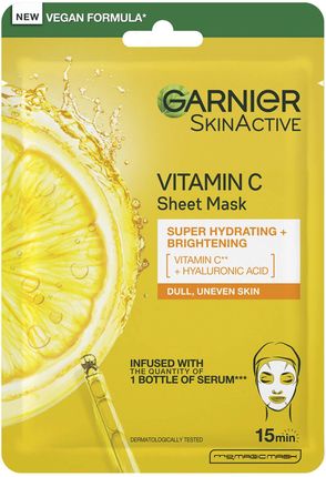 Garnier SkinActive Moisture Bomb Vitamin C Maska w płachcie 28 g