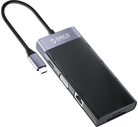 Orico Hub USB-C 10w1, HDMI 4K, PD 87W (MDK-10P-BK-BP)