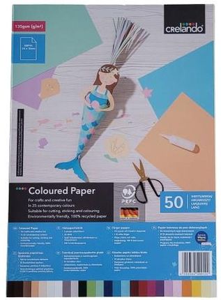 Crelando papier kolorowy blok 50 arkuszy