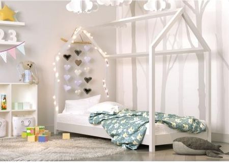 Kocot Kids Łóżko domek dla dziecka Bella biały 160x80cm (TEC001642)