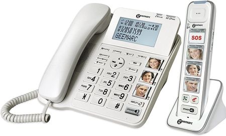 Geemarc Przewodowy Telefon Seniora Automatyczna Sekretarka (AMPLIDECTCOMBIPHOTO295)