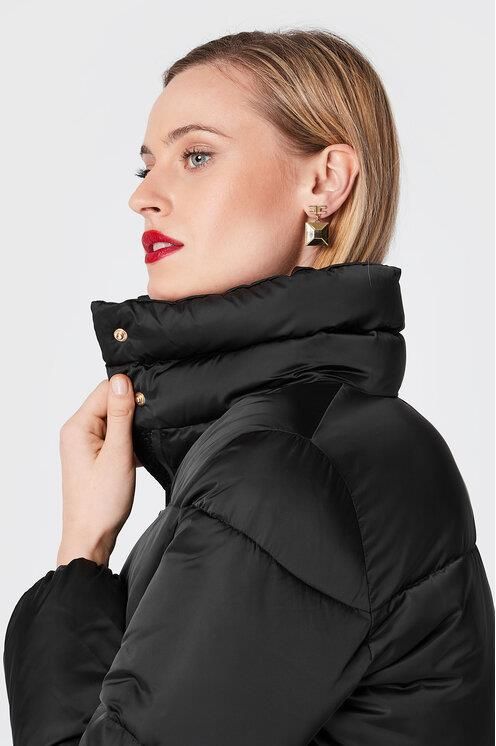 Elisabetta Franchi Kurtka puchowa PI-44H-26E2-V440 Czarny