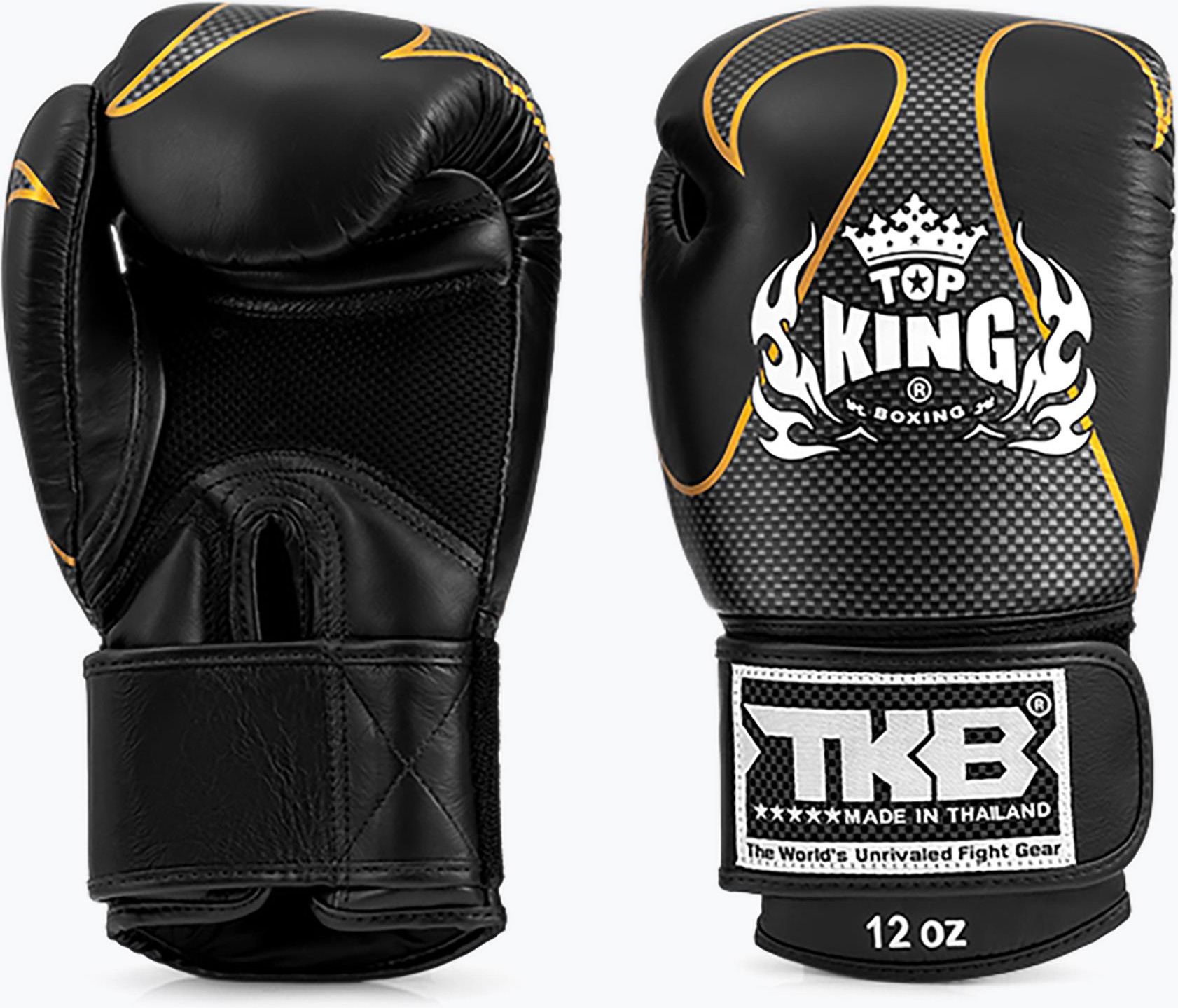 Top King Rękawice Boerskie Muay Thai Empower Czarne Tkbgem