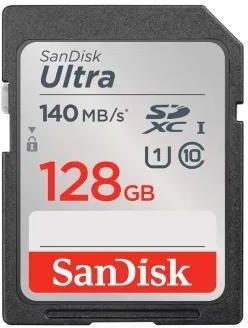 SanDisk 128GB SDXC Ultra 140MB/s C10 UHS-I (SDSDUNB128GGN6IN)