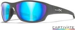 Zdjęcie Wiley X Climb Captive Blue Mirror Matte Grey Frame Sunglasses - Wojnicz