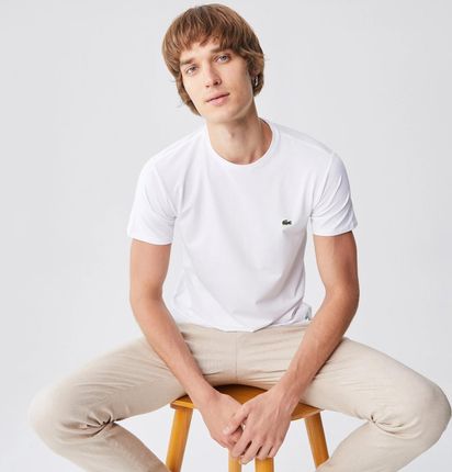 Męska Koszulka z krótkim rękawem Lacoste Tee-Shirt & Turtle Neck Shirt Th0998.001 – Biały