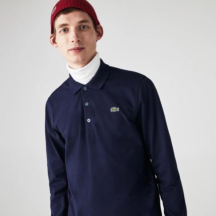 Męska Koszulka z długim rękawem Lacoste Polos Yh9521.166 – Granatowy