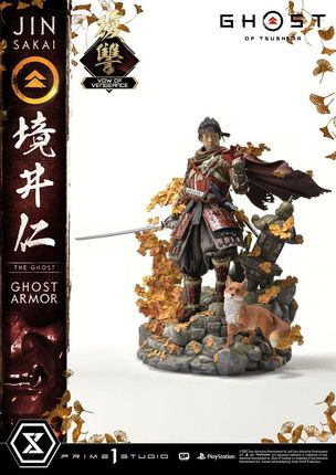 Prime 1 Studio Ghost of Tsushima Statue 1/4 Jin Sakai, The Ghost Vow of Vengeance Ghost Armor 58 cm