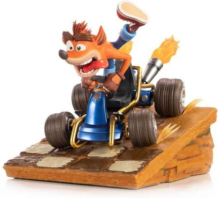 First 4 Figures Crash Team Racing Nitro-Fueled Statue Crash in Kart 31 cm