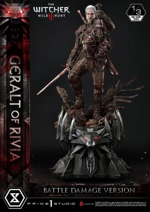 Prime 1 Studio Witcher 3 Wild Hunt Statue 1/3 Geralt von Rivia Battle Damage Version 88 cm