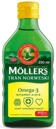 Moller's Tran norweski cytrynowy 250 ml