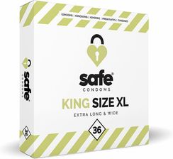 Zdjęcie Safe Prezerwatywy King Size Xl Extra Long & Wide Condoms 36 Szt SJ035A - Lubin