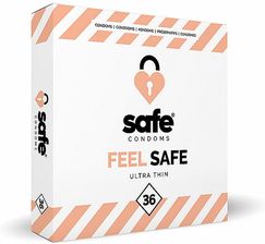 Zdjęcie Safe Prezerwatywy Ultra Cienkie Feel Condoms Ultra Thin 36 Szt SJ027A - Lubin