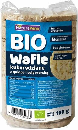 Naturavena Wafle Kukurydziane Solą Morską I Quinoa Bio 100g