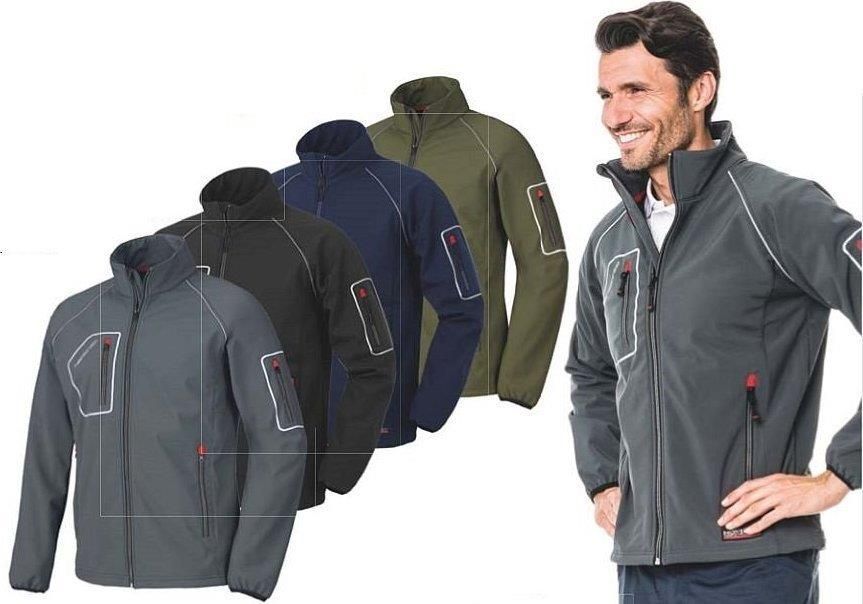 Industrial Starter Just 04515N Kurtka Softshellowa Z Odblaskowymi