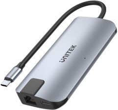 Zdjęcie Unitek Hub Usb-C 2X Usb-A Hdmi 4K Rj-45 Pd 100W (D1028A) - Krobia