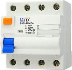 Zdjęcie Lc-Tec Wyłącznik Różnicowoprądowy 4P 40A 30Ma Ac Ebs9Rn 303264 - Wałbrzych