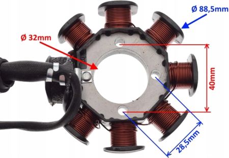 Wm Zipp Vz-2 125 4T Junak 123 Stator Iskrownik Zapłon