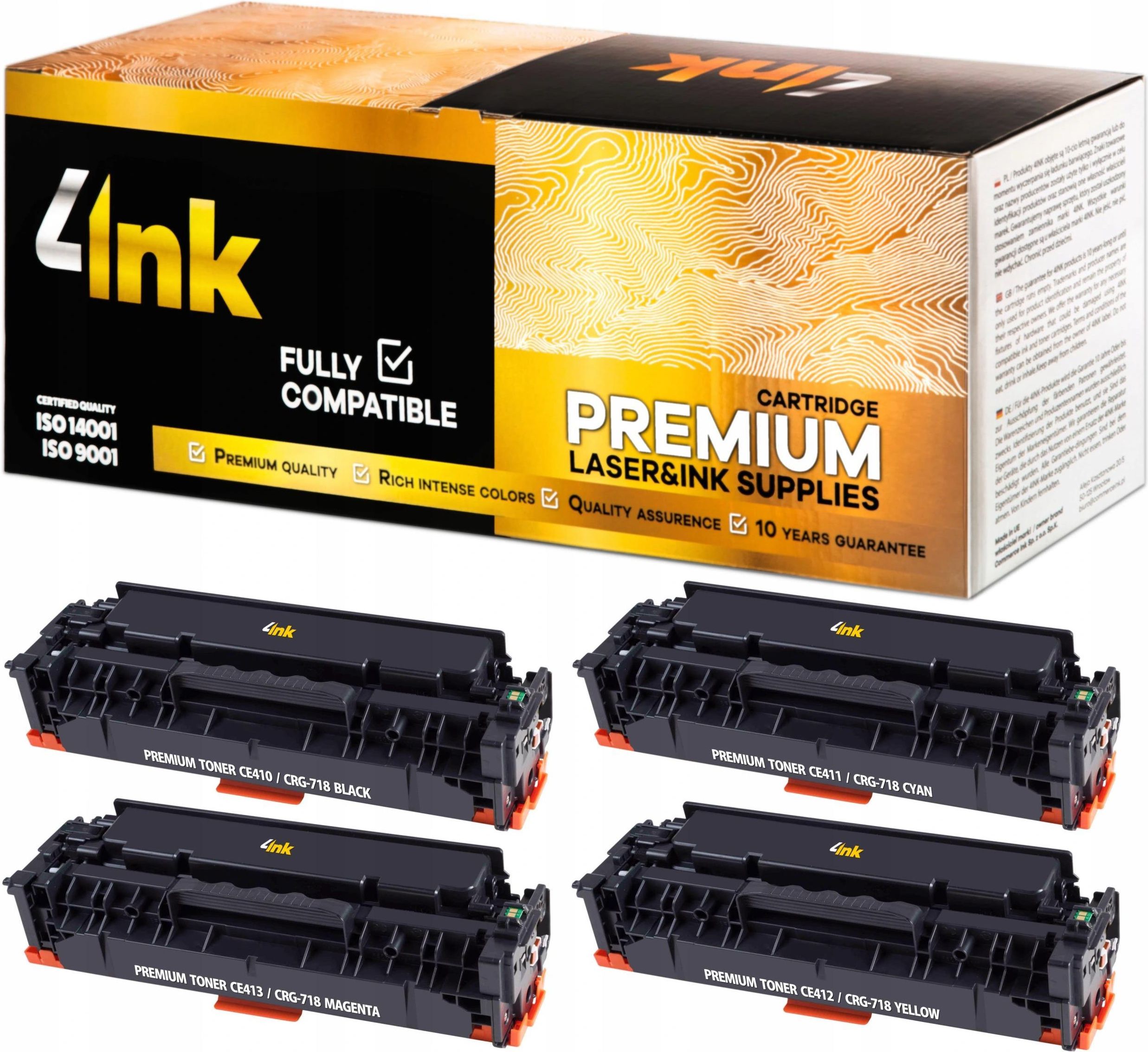 4INK 4X TONER CRG718 DO CANON MF724CDW MF728CDW MF729CX - Opinie i ceny ...