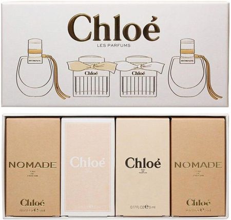 Chloe Zestaw Chloe Eau De Parfum 5 ml + Chloe Nomade Woda Perfumowana 5 ml + Chloe Nomade Edt 5 ml + Chloe Eau De Toilette 5 ml 