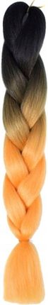 Mawe Włosy Syntetyczne Na Warkoczyki Ombre Pomarańczowe