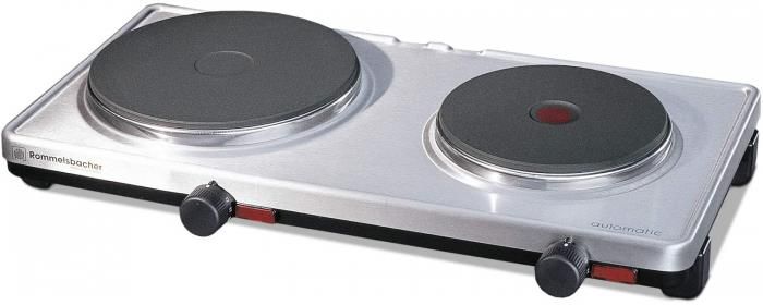 Rommelsbacher Placa Elétrica AK 3099/E Inox/Black - 3.000W - 5