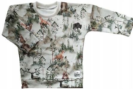 Bluza Leśne Zwierzęta rozmiar 116