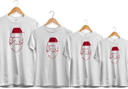 Mikołaj - Zestaw świątecznych koszulek dla całej rodziny