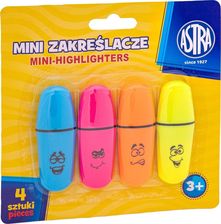 Zdjęcie Astra Zakreślacze Mini 4Szt. Blister - Śmigiel
